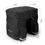 Geanta bicicleta impermeabila Wozinsky WBB13BK, 60L, Negru 4 - lerato.ro