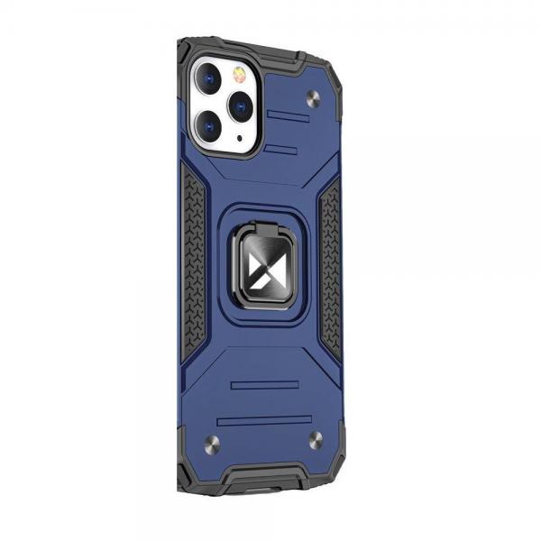 Carcasa Wozinsky Ring Armor compatibila cu iPhone 13 Mini, Functie magnetica, Blue