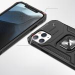 Carcasa Wozinsky Ring Armor compatibila cu iPhone 13 Mini, Functie magnetica, Silver