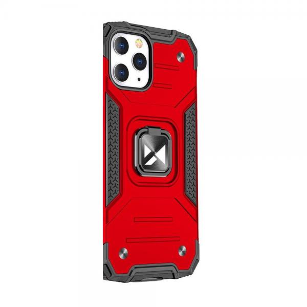 Carcasa Wozinsky Ring Armor compatibila cu iPhone 13 Pro, Functie magnetica, Red 1 - lerato.ro