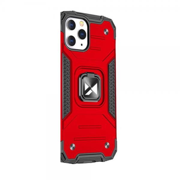 Carcasa Wozinsky Ring Armor compatibila cu iPhone 13, Functie magnetica, Red 1 - lerato.ro