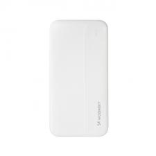 Baterie externa portabila WOZINSKY WPBWE1, 10000 mAh, 2x USB, Alb