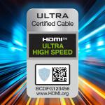 Cablu video Wozinsky WHDMI-20, HDMI tata - HDMI tata, 8K, 60Hz, 2m, Argintiu 3 - lerato.ro