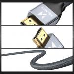 Cablu video Wozinsky WHDMI-20, HDMI tata - HDMI tata, 8K, 60Hz, 2m, Argintiu 6 - lerato.ro