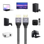 Cablu video Wozinsky WHDMI-20, HDMI tata - HDMI tata, 8K, 60Hz, 2m, Argintiu 14 - lerato.ro