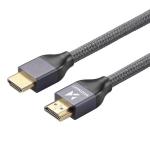 Cablu video Wozinsky WHDMI-20, HDMI tata - HDMI tata, 8K, 60Hz, 2m, Argintiu 20 - lerato.ro