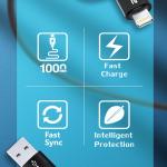 Cablu pentru incarcare si transfer de date Wozinsky WNBAA 4 in 1, 2x USB-C, 1x USB, 1x Lightning, 60W, 1m, Negru 4 - lerato.ro