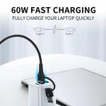 Cablu pentru incarcare si transfer de date Wozinsky WNBAA 4 in 1, 2x USB-C, 1x USB, 1x Lightning, 60W, 1m, Negru 7 - lerato.ro