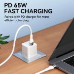 Cablu pentru incarcare si transfer de date Wozinsky WSTCC2, 2x USB-C, 65W, 2m, Alb 4 - lerato.ro