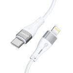Cablu pentru incarcare si transfer de date Wozinsky WSTCL1, USB-C/Lightning, 27W, 1m, Alb 10 - lerato.ro