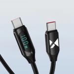 Cablu pentru incarcare si transfer de date Wozinsky WUCCC1, 2x USB-C, 100W, 1m, Negru 3 - lerato.ro