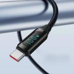 Cablu pentru incarcare si transfer de date Wozinsky WUCCC1, 2x USB-C, 100W, 1m, Negru 6 - lerato.ro
