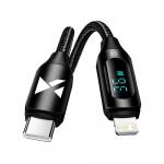 Cablu pentru incarcare si transfer de date Wozinsky WUCLC2, USB-C/Lightning, 36W, 2m, Negru 2 - lerato.ro