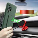 Carcasa Wozinsky Kickstand Silicone compatibila cu Samsung Galaxy A73, Rosu 13 - lerato.ro