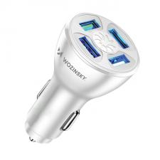 Accesorii auto, Incarcator auto Wozinsky WCCAW, 4x USB, 50W, Alb, lerato.ro