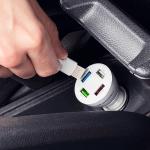 Incarcator auto Wozinsky WCCAW, 4x USB, 50W, Alb 6 - lerato.ro