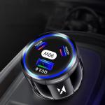 Incarcator auto Wozinsky WCCCA, USB si 2x USB-C, 90W, Negru 3 - lerato.ro