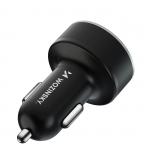 Incarcator auto Wozinsky WDCCB, 2x USB si 2x USB-C, Display, 50W, Negru 9 - lerato.ro