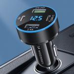 Incarcator auto Wozinsky WDCCB, 2x USB si 2x USB-C, Display, 50W, Negru 7 - lerato.ro