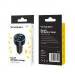 Incarcator auto Wozinsky WDCCB, 2x USB si 2x USB-C, Display, 50W, Negru 3 - lerato.ro