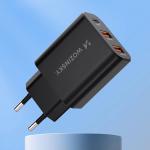 Incarcator retea Wozinsky CWCUCB, USB-C si 2x USB, 30W, Negru 7 - lerato.ro