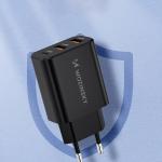 Incarcator retea Wozinsky CWCUCB, USB-C si 2x USB, 30W, Negru 5 - lerato.ro