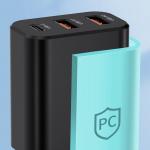 Incarcator retea Wozinsky CWCUCB, USB-C si 2x USB, 30W, Negru 6 - lerato.ro