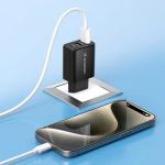 Incarcator retea Wozinsky CWCUCB, USB-C si 2x USB, 30W, Negru 3 - lerato.ro