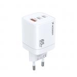 Incarcator retea Wozinsky CGWCW, USB si 2x USB-C, 65W, Alb 6 - lerato.ro