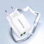 Incarcator retea Wozinsky CUWCW, 2x USB, 2.4A, Alb 16 - lerato.ro