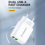Incarcator retea Wozinsky CUWCW, 2x USB, 2.4A, Alb 7 - lerato.ro