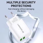 Incarcator retea Wozinsky CUWCW, 2x USB, 2.4A, Alb 5 - lerato.ro