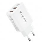 Incarcator retea Wozinsky CWCUCW, USB-C si 2x USB, 30W, Alb 11 - lerato.ro