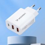 Incarcator retea Wozinsky CWCUCW, USB-C si 2x USB, 30W, Alb 12 - lerato.ro