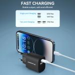 Incarcator retea Wozinsky WGWCB, USB/USB-C, 20W, Negru 4 - lerato.ro