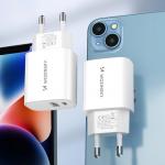 Incarcator retea Wozinsky WGWCW, USB/USB-C, 20W, Alb 17 - lerato.ro