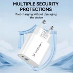 Incarcator retea Wozinsky WGWCW, USB/USB-C, 20W, Alb 8 - lerato.ro