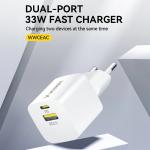Incarcator retea Wozinsky WWCEAC, USB/USB-C, 33W, Alb 5 - lerato.ro
