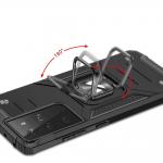 Carcasa Wozinsky Ring Armor compatibila cu Samsung Galaxy S21 Ultra, Functie magnetica, Black 5 - lerato.ro