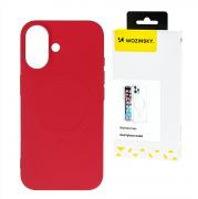 Carcasa Wozinsky Liquid Silicone MagSafe compatibila cu Samsung Galaxy S24 FE Red