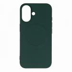 Carcasa Wozinsky Liquid Silicone MagSafe compatibila cu Samsung Galaxy S25 Green 3 - lerato.ro