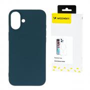Carcasa Wozinsky Liquid Silicone MagSafe compatibila cu Samsung Galaxy S24 FE Blue