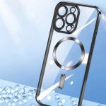 Carcasa Wozinsky Electroplated Case Magsafe compatibila cu Samsung Galaxy S24 FE Silver 3 - lerato.ro