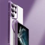 Carcasa Wozinsky Electroplated Case Magsafe compatibila cu Samsung Galaxy S24 FE Silver 7 - lerato.ro