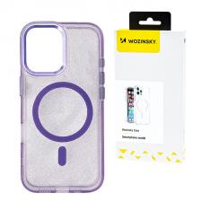 Carcasa Wozinsky Glitter Case MagSafe compatibila cu Samsung Galaxy S24 FE Purple