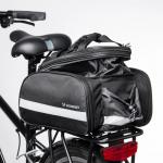 Geanta bicicleta WBB36BK pentru portbagaj, husa impermeabila inclusa, 27L, Negru 4 - lerato.ro