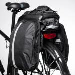 Geanta bicicleta WBB36BK pentru portbagaj, husa impermeabila inclusa, 27L, Negru 5 - lerato.ro