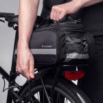 Geanta bicicleta WBB36BK pentru portbagaj, husa impermeabila inclusa, 27L, Negru 6 - lerato.ro