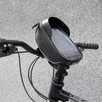 Geanta bicicleta Wozinsky WBB16BK pentru ghidon, cu suport pentu telefon, 1L, Negru 17 - lerato.ro