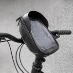 Geanta bicicleta Wozinsky WBB16BK pentru ghidon, cu suport pentu telefon, 1L, Negru 19 - lerato.ro